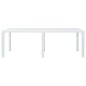 vidaXL Gartentisch Weiß 220 x 90 x 72 cm Kunststoff Rattan-Optik vidaXL Gartentisch Weiß 220 x 90 x 72 cm Kunststoff Rattan-Optik