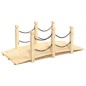 vidaXL Gartenbrücke mit Kettengeländer 150x67x56 cm Massivholz Fichte vidaXL Gartenbrücke mit Kettengeländer 150x67x56 cm Massivholz Fichte