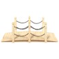 vidaXL Gartenbrücke mit Kettengeländer 150x67x56 cm Massivholz Fichte vidaXL Gartenbrücke mit Kettengeländer 150x67x56 cm Massivholz Fichte