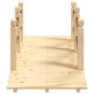 vidaXL Gartenbrücke mit Kettengeländer 150x67x56 cm Massivholz Fichte vidaXL Gartenbrücke mit Kettengeländer 150x67x56 cm Massivholz Fichte