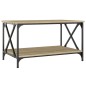 vidaXL Couchtisch Sonoma-Eiche 80x50x45 cm Holzwerkstoff und Eisen vidaXL Couchtisch Sonoma-Eiche 80x50x45 cm Holzwerkstoff und Eisen
