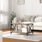 vidaXL Couchtisch Sonoma-Eiche 80x50x45 cm Holzwerkstoff und Eisen vidaXL Couchtisch Sonoma-Eiche 80x50x45 cm Holzwerkstoff und Eisen