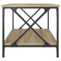vidaXL Couchtisch Sonoma-Eiche 80x50x45 cm Holzwerkstoff und Eisen vidaXL Couchtisch Sonoma-Eiche 80x50x45 cm Holzwerkstoff und Eisen