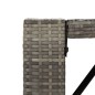 vidaXL Bartisch mit Glasplatte Grau 105x80x110 cm Poly Rattan vidaXL Bartisch mit Glasplatte Grau 105x80x110 cm Poly Rattan