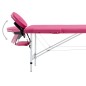 vidaXL Massageliege Klappbar 2-Zonen mit Aluminiumgestell Rosa vidaXL Massageliege Klappbar 2-Zonen mit Aluminiumgestell Rosa