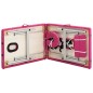 vidaXL Massageliege Klappbar 2-Zonen mit Aluminiumgestell Rosa vidaXL Massageliege Klappbar 2-Zonen mit Aluminiumgestell Rosa