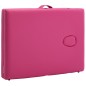 vidaXL Massageliege Klappbar 2-Zonen mit Aluminiumgestell Rosa vidaXL Massageliege Klappbar 2-Zonen mit Aluminiumgestell Rosa