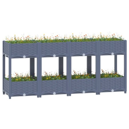 vidaXL Hochbeet 160x40x71 cm Polypropylen