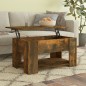 vidaXL Couchtisch Räuchereiche 79x49x41 cm Holzwerkstoff vidaXL Couchtisch Räuchereiche 79x49x41 cm Holzwerkstoff