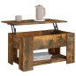 vidaXL Couchtisch Räuchereiche 79x49x41 cm Holzwerkstoff vidaXL Couchtisch Räuchereiche 79x49x41 cm Holzwerkstoff