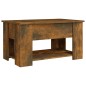 vidaXL Couchtisch Räuchereiche 79x49x41 cm Holzwerkstoff vidaXL Couchtisch Räuchereiche 79x49x41 cm Holzwerkstoff