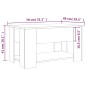vidaXL Couchtisch Räuchereiche 79x49x41 cm Holzwerkstoff vidaXL Couchtisch Räuchereiche 79x49x41 cm Holzwerkstoff
