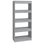 vidaXL Bücherregal/Raumteiler Grau Sonoma 60x30x135 cm Holzwerkstoff vidaXL Bücherregal/Raumteiler Grau Sonoma 60x30x135 cm Holzwerkstoff
