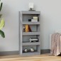vidaXL Bücherregal/Raumteiler Grau Sonoma 60x30x135 cm Holzwerkstoff vidaXL Bücherregal/Raumteiler Grau Sonoma 60x30x135 cm Holzwerkstoff