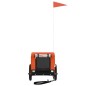 vidaXL Fahrradanhänger Hunde Orange und Schwarz Oxford-Gewebe & Eisen vidaXL Fahrradanhänger Hunde Orange und Schwarz Oxford-Gewebe & Eisen