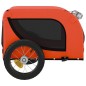 vidaXL Fahrradanhänger Hunde Orange und Schwarz Oxford-Gewebe & Eisen vidaXL Fahrradanhänger Hunde Orange und Schwarz Oxford-Gewebe & Eisen