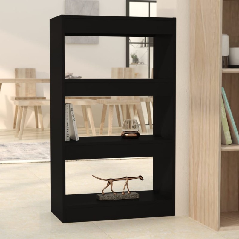 vidaXL Bücherregal/Raumteiler Schwarz 60x30x103 cm Holzwerkstoff vidaXL Bücherregal/Raumteiler Schwarz 60x30x103 cm Holzwerkstoff