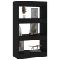 vidaXL Bücherregal/Raumteiler Schwarz 60x30x103 cm Holzwerkstoff vidaXL Bücherregal/Raumteiler Schwarz 60x30x103 cm Holzwerkstoff