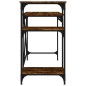 vidaXL Schreibtisch mit Regal Räuchereiche 105x50x90 cm Holzwerkstoff vidaXL Schreibtisch mit Regal Räuchereiche 105x50x90 cm Holzwerkstoff
