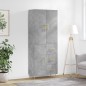 vidaXL Highboard Betongrau 69,5x34x180 cm Holzwerkstoff vidaXL Highboard Betongrau 69,5x34x180 cm Holzwerkstoff