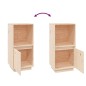 vidaXL Sideboard 38x35x80 cm Massivholz Kiefer vidaXL Sideboard 38x35x80 cm Massivholz Kiefer