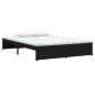vidaXL Massivholzbett Schwarz 140x200 cm vidaXL Massivholzbett Schwarz 140x200 cm