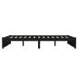 vidaXL Massivholzbett Schwarz 140x200 cm vidaXL Massivholzbett Schwarz 140x200 cm