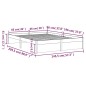 vidaXL Massivholzbett Schwarz 140x200 cm vidaXL Massivholzbett Schwarz 140x200 cm