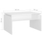 vidaXL Couchtisch Hochglanz-Weiß 68x50x38 cm Holzwerkstoff vidaXL Couchtisch Hochglanz-Weiß 68x50x38 cm Holzwerkstoff