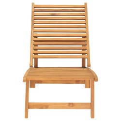 vidaXL Sonnenliege Massivholz Teak