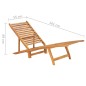 vidaXL Sonnenliege Massivholz Teak vidaXL Sonnenliege Massivholz Teak