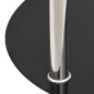 vidaXL Beistelltisch mit 2 Ablagen Transparent & Schwarz 38cm Hartglas vidaXL Beistelltisch mit 2 Ablagen Transparent & Schwarz 38cm Hartglas