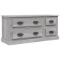 vidaXL TV-Schrank Grau Sonoma 100x35,5x45 cm Holzwerkstoff vidaXL TV-Schrank Grau Sonoma 100x35,5x45 cm Holzwerkstoff