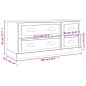 vidaXL TV-Schrank Grau Sonoma 100x35,5x45 cm Holzwerkstoff vidaXL TV-Schrank Grau Sonoma 100x35,5x45 cm Holzwerkstoff