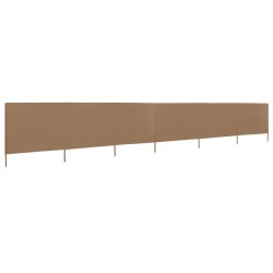 vidaXL 6-teiliges Windschutzgewebe 800 x 160 cm Taupe