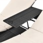 vidaXL Doppel-Sonnenliege mit Vorhang Poly Rattan Schwarz vidaXL Doppel-Sonnenliege mit Vorhang Poly Rattan Schwarz