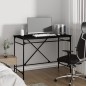 vidaXL Schreibtisch Schwarz 100x50x75 cm Holzwerkstoff und Eisen vidaXL Schreibtisch Schwarz 100x50x75 cm Holzwerkstoff und Eisen