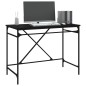 vidaXL Schreibtisch Schwarz 100x50x75 cm Holzwerkstoff und Eisen vidaXL Schreibtisch Schwarz 100x50x75 cm Holzwerkstoff und Eisen