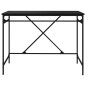 vidaXL Schreibtisch Schwarz 100x50x75 cm Holzwerkstoff und Eisen vidaXL Schreibtisch Schwarz 100x50x75 cm Holzwerkstoff und Eisen