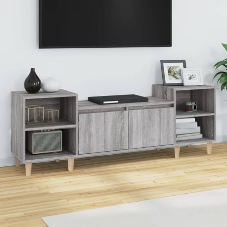 vidaXL TV-Schrank Grau Sonoma 160x35x55 cm Holzwerkstoff