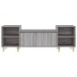 vidaXL TV-Schrank Grau Sonoma 160x35x55 cm Holzwerkstoff vidaXL TV-Schrank Grau Sonoma 160x35x55 cm Holzwerkstoff