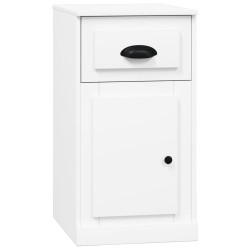 vidaXL Beistellschrank mit Schublade Weiß 40x50x75 cm Holzwerkstoff