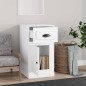 vidaXL Beistellschrank mit Schublade Weiß 40x50x75 cm Holzwerkstoff vidaXL Beistellschrank mit Schublade Weiß 40x50x75 cm Holzwerkstoff