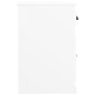 vidaXL Beistellschrank mit Schublade Weiß 40x50x75 cm Holzwerkstoff vidaXL Beistellschrank mit Schublade Weiß 40x50x75 cm Holzwerkstoff
