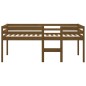 vidaXL Hochbett Honigbraun 90x200 cm Massivholz Kiefer vidaXL Hochbett Honigbraun 90x200 cm Massivholz Kiefer