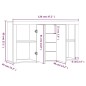 vidaXL Sideboard Braun Eichen-Optik 120x36x69 cm Holzwerkstoff vidaXL Sideboard Braun Eichen-Optik 120x36x69 cm Holzwerkstoff
