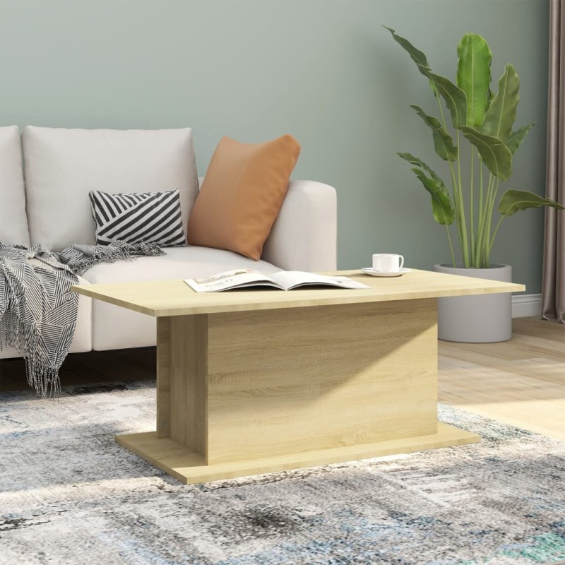 vidaXL Couchtisch Sonoma-Eiche 102x55,5x40 cm Holzwerkstoff vidaXL Couchtisch Sonoma-Eiche 102x55,5x40 cm Holzwerkstoff