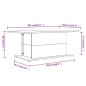 vidaXL Couchtisch Sonoma-Eiche 102x55,5x40 cm Holzwerkstoff vidaXL Couchtisch Sonoma-Eiche 102x55,5x40 cm Holzwerkstoff