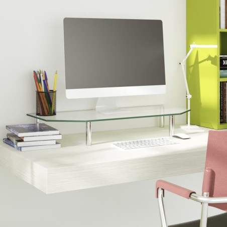 vidaXL Monitorständer 60x26x8,6 cm Transparent Glas   