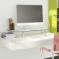 vidaXL Monitorständer 60x26x8,6 cm Transparent Glas vidaXL Monitorständer 60x26x8,6 cm Transparent Glas